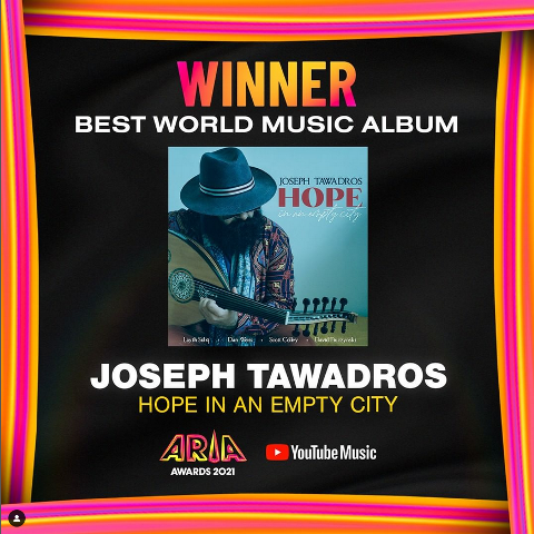 20/10/21
2021 ARIA Award Winner BEST WORLD MUSIC ALBUM
for "Hope In An Empty City"